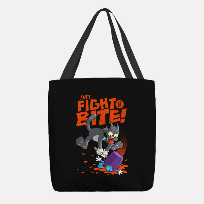 They Fight And Bite-None-Basic Tote-Bag-Jorgetiradoart