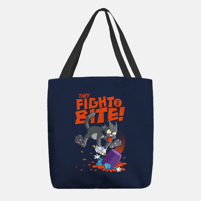 They Fight And Bite-None-Basic Tote-Bag-Jorgetiradoart
