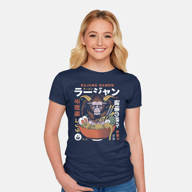 Rajang Ramen-Womens-Fitted-Tee-LAGELANTEE