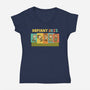 Defiant Jazz-Womens-V-Neck-Tee-kg07