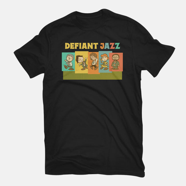 Defiant Jazz-Unisex-Basic-Tee-kg07