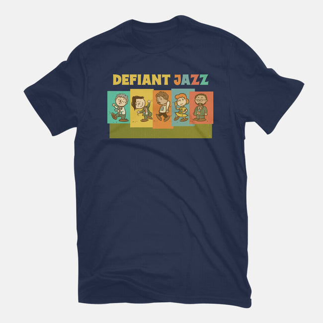 Defiant Jazz-Unisex-Basic-Tee-kg07