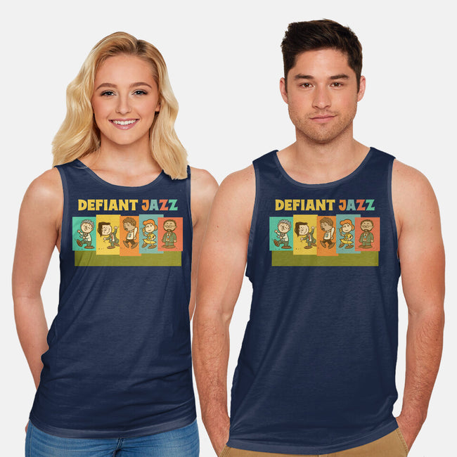 Defiant Jazz-Unisex-Basic-Tank-kg07