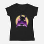 King Of The Dragons-Womens-V-Neck-Tee-rmatix