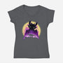 King Of The Dragons-Womens-V-Neck-Tee-rmatix