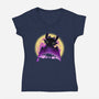King Of The Dragons-Womens-V-Neck-Tee-rmatix