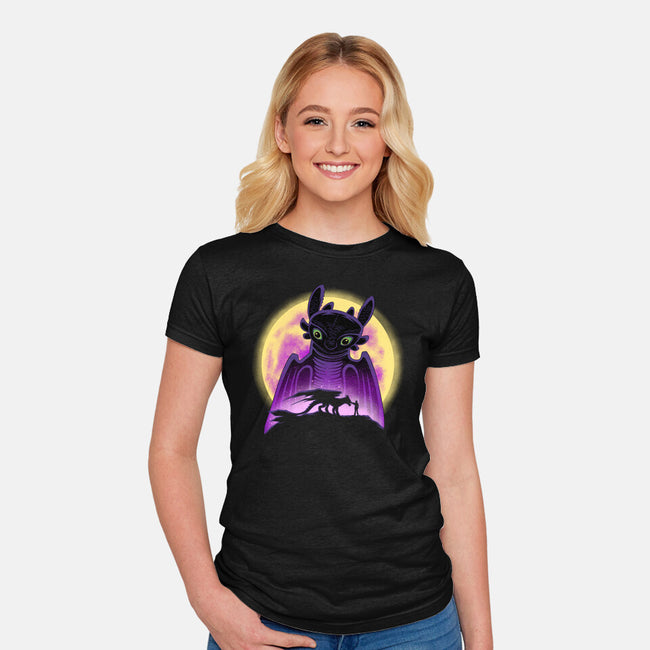 King Of The Dragons-Womens-Fitted-Tee-rmatix