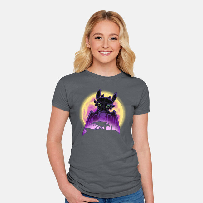 King Of The Dragons-Womens-Fitted-Tee-rmatix