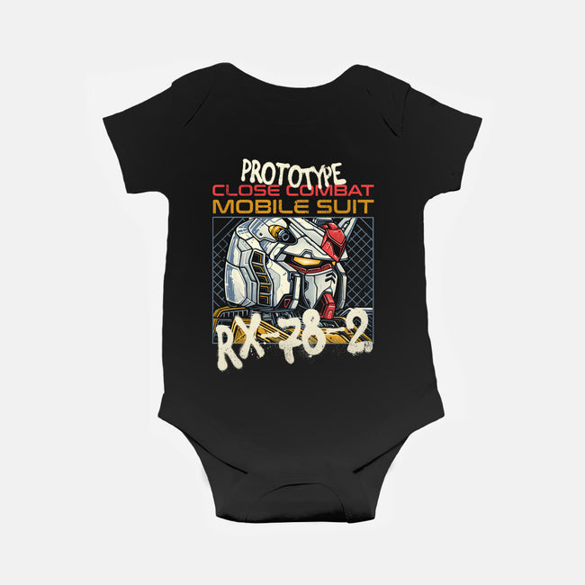 Close Combat Mobile Suit-Baby-Basic-Onesie-momma_gorilla
