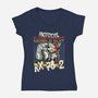 Close Combat Mobile Suit-Womens-V-Neck-Tee-momma_gorilla