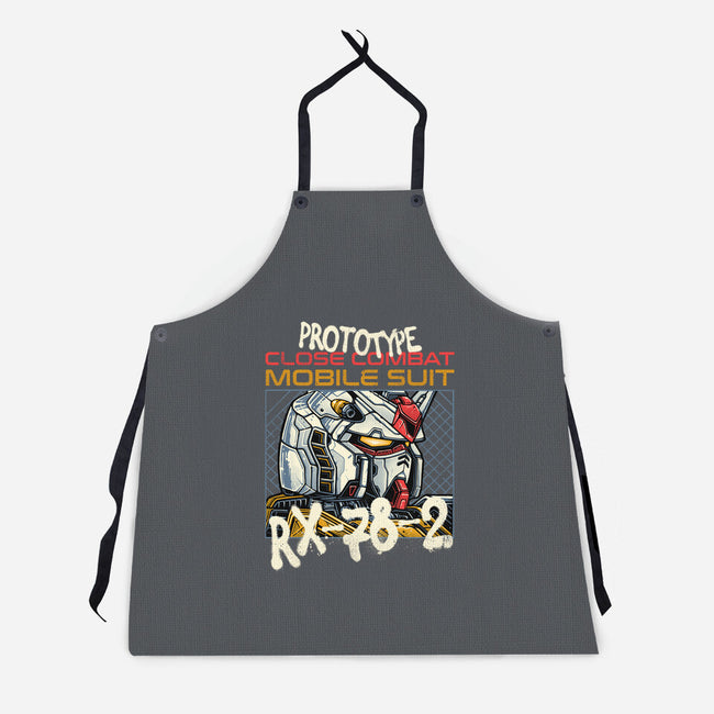 Close Combat Mobile Suit-Unisex-Kitchen-Apron-momma_gorilla