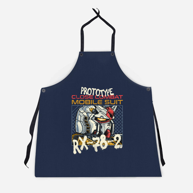 Close Combat Mobile Suit-Unisex-Kitchen-Apron-momma_gorilla
