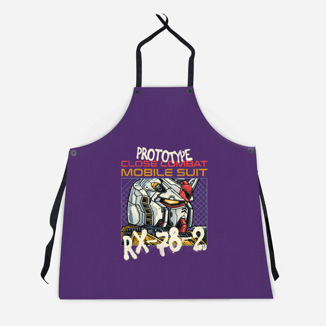 Close Combat Mobile Suit-Unisex-Kitchen-Apron-momma_gorilla