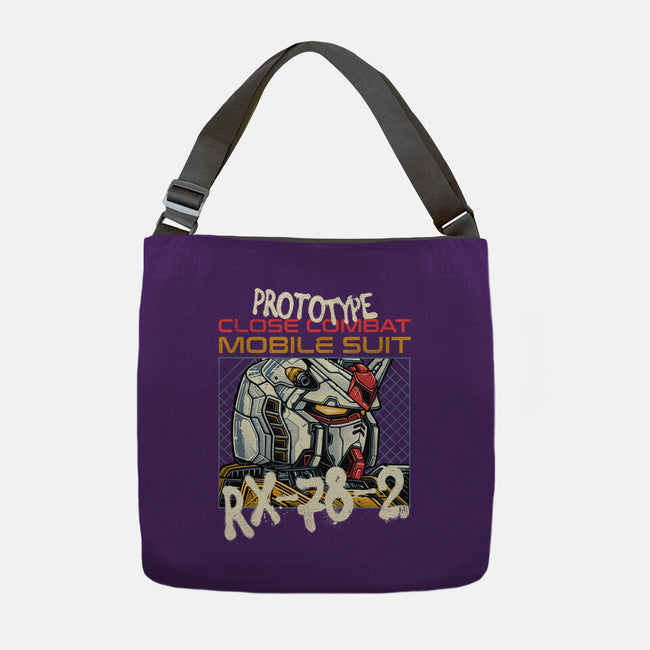 Close Combat Mobile Suit-None-Adjustable Tote-Bag-momma_gorilla