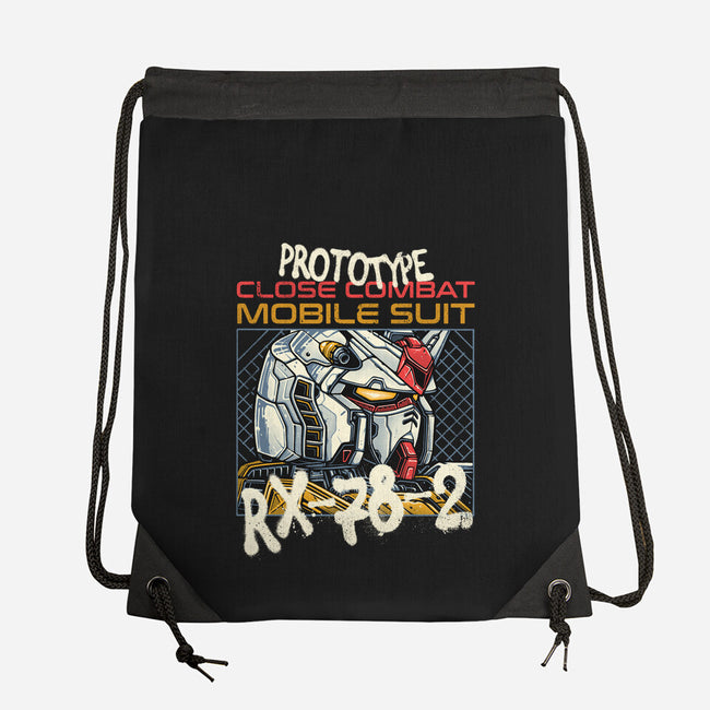 Close Combat Mobile Suit-None-Drawstring-Bag-momma_gorilla