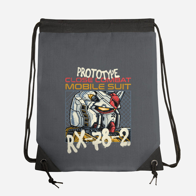 Close Combat Mobile Suit-None-Drawstring-Bag-momma_gorilla