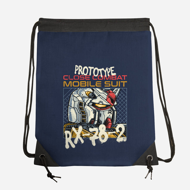 Close Combat Mobile Suit-None-Drawstring-Bag-momma_gorilla