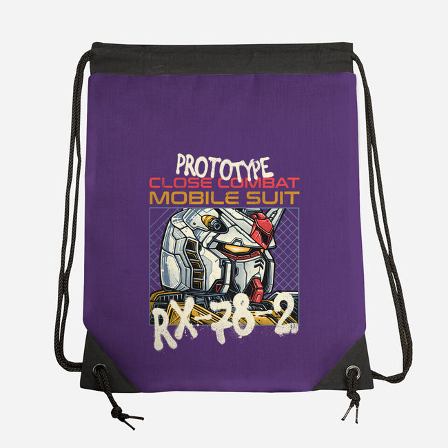 Close Combat Mobile Suit-None-Drawstring-Bag-momma_gorilla