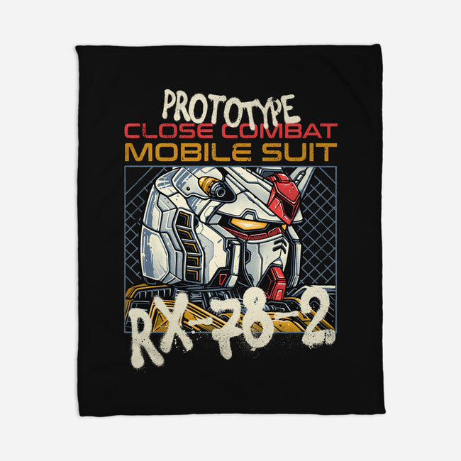 Close Combat Mobile Suit-None-Fleece-Blanket-momma_gorilla