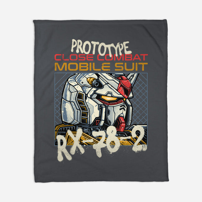 Close Combat Mobile Suit-None-Fleece-Blanket-momma_gorilla