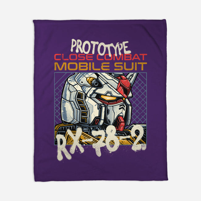 Close Combat Mobile Suit-None-Fleece-Blanket-momma_gorilla