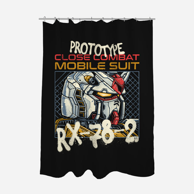 Close Combat Mobile Suit-None-Polyester-Shower Curtain-momma_gorilla