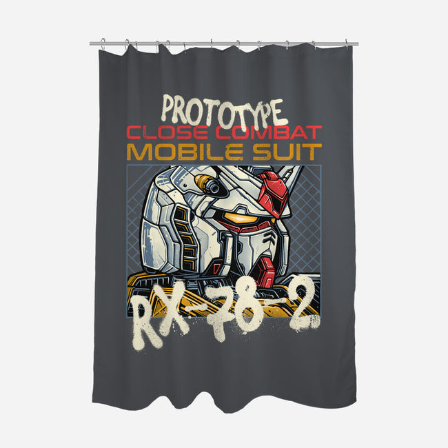 Close Combat Mobile Suit-None-Polyester-Shower Curtain-momma_gorilla