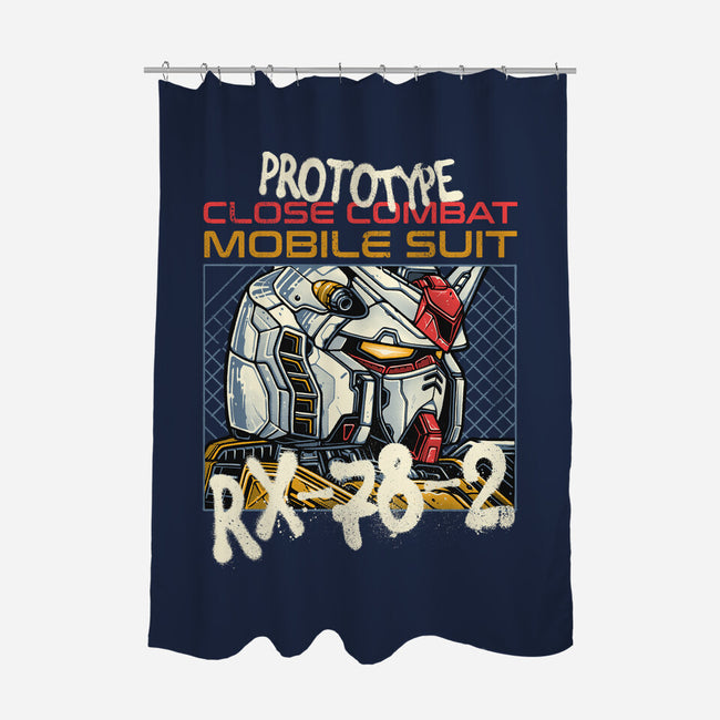 Close Combat Mobile Suit-None-Polyester-Shower Curtain-momma_gorilla