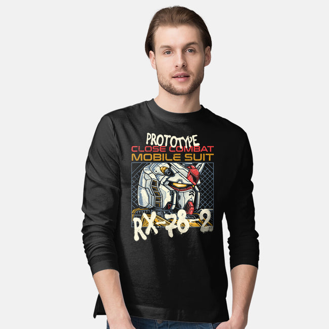 Close Combat Mobile Suit-Mens-Long Sleeved-Tee-momma_gorilla