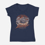 Tie Till I Die-Womens-V-Neck-Tee-Wheels