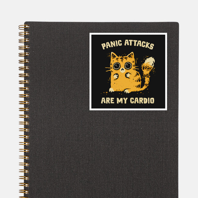 Panic Attacks Are My Cardio-None-Glossy-Sticker-kg07