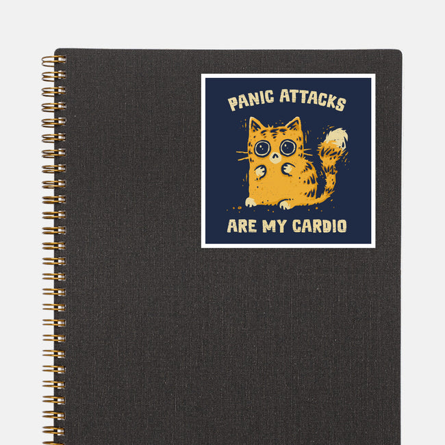 Panic Attacks Are My Cardio-None-Glossy-Sticker-kg07