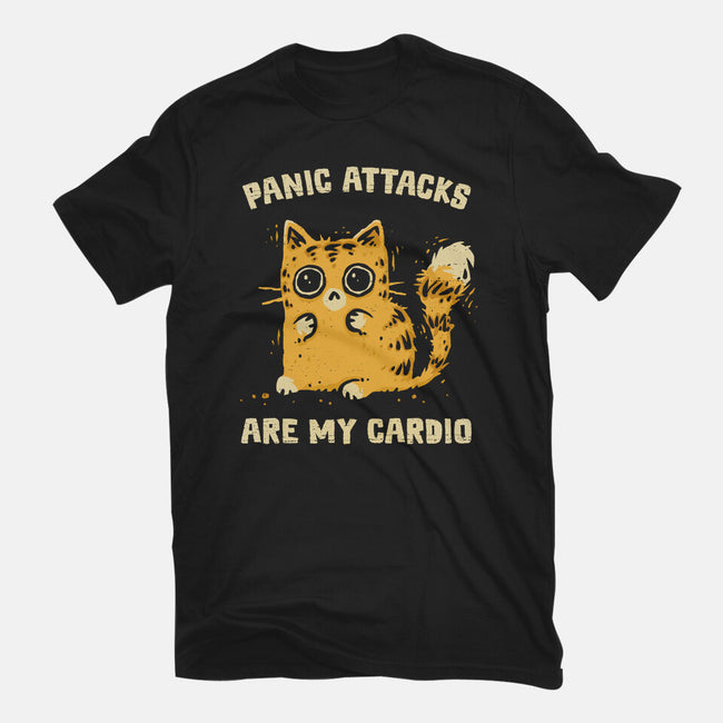 Panic Attacks Are My Cardio-Womens-Fitted-Tee-kg07