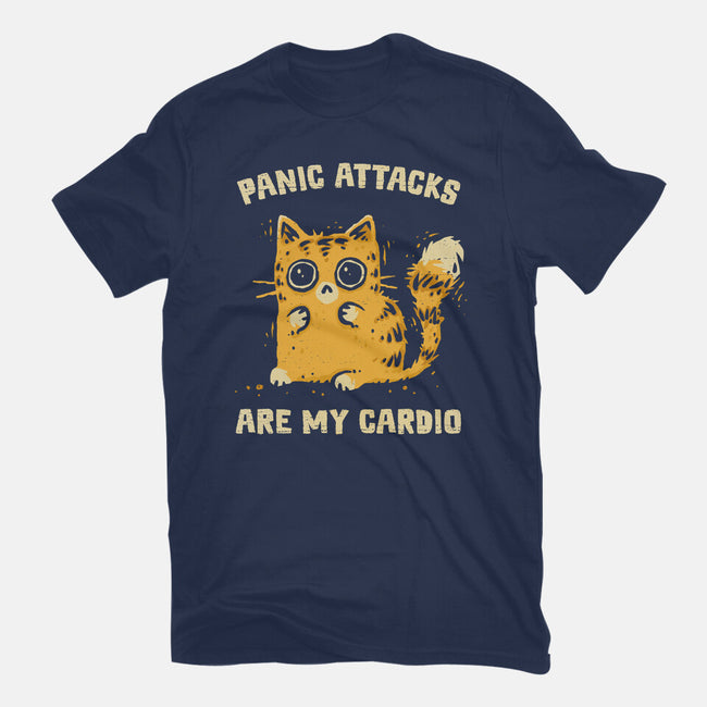 Panic Attacks Are My Cardio-Womens-Fitted-Tee-kg07