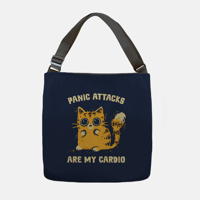 Panic Attacks Are My Cardio-None-Adjustable Tote-Bag-kg07