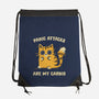 Panic Attacks Are My Cardio-None-Drawstring-Bag-kg07