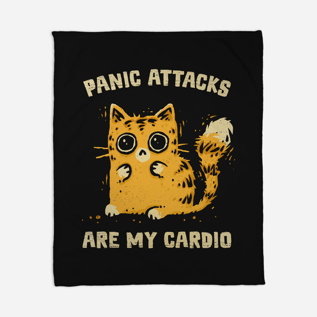 Panic Attacks Are My Cardio-None-Fleece-Blanket-kg07
