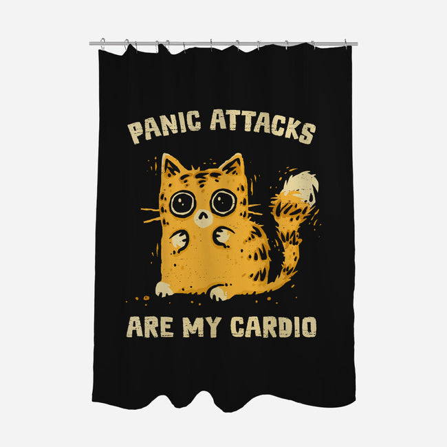 Panic Attacks Are My Cardio-None-Polyester-Shower Curtain-kg07