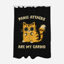 Panic Attacks Are My Cardio-None-Polyester-Shower Curtain-kg07