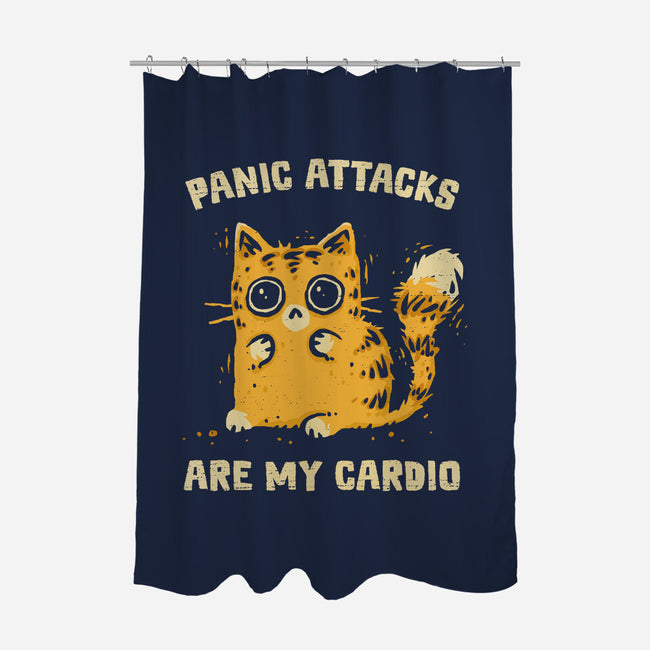 Panic Attacks Are My Cardio-None-Polyester-Shower Curtain-kg07