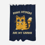 Panic Attacks Are My Cardio-None-Polyester-Shower Curtain-kg07