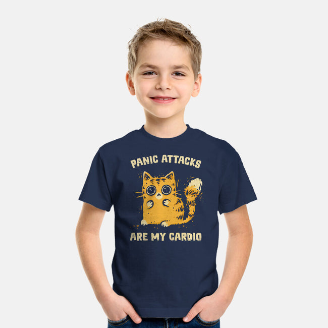 Panic Attacks Are My Cardio-Youth-Basic-Tee-kg07