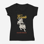 Protect Forests-Womens-V-Neck-Tee-sebasebi
