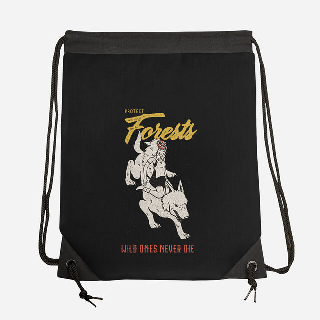 Protect Forests-None-Drawstring-Bag-sebasebi
