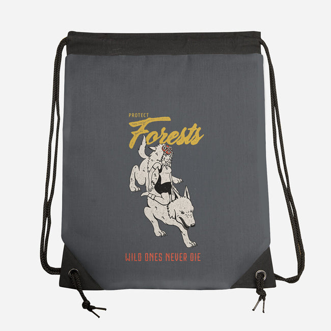 Protect Forests-None-Drawstring-Bag-sebasebi