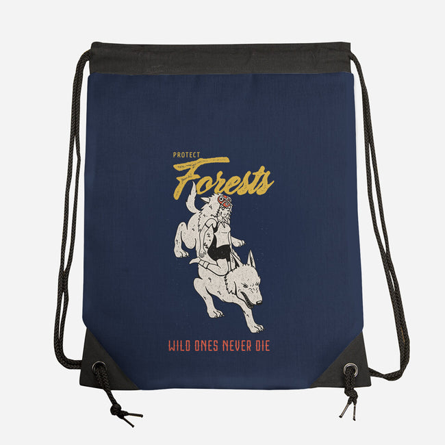 Protect Forests-None-Drawstring-Bag-sebasebi