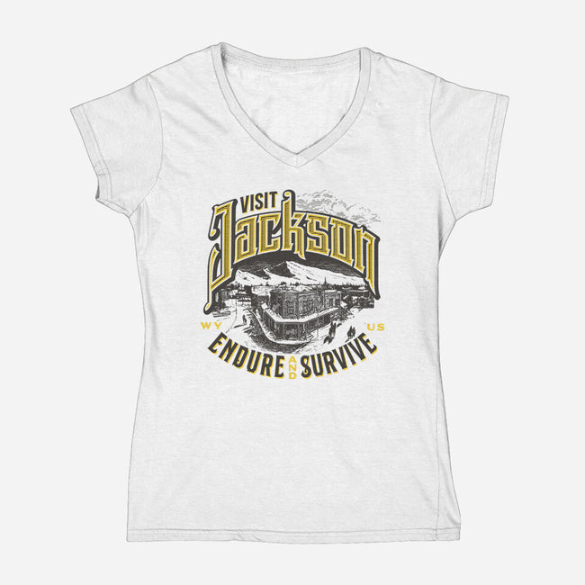 Visit Jackson-Womens-V-Neck-Tee-Wheels