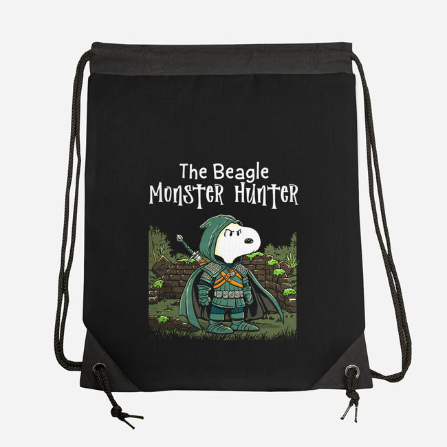 Beagle Monster Hunter-None-Drawstring-Bag-P1yu5h