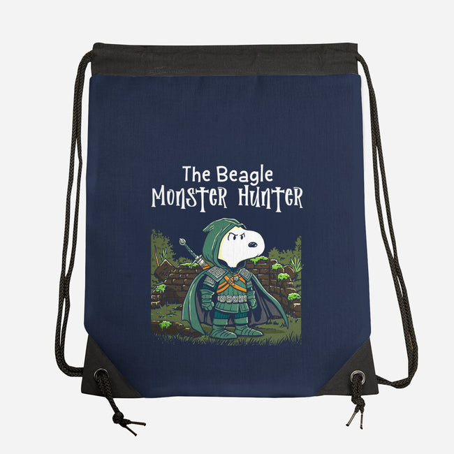 Beagle Monster Hunter-None-Drawstring-Bag-P1yu5h