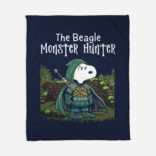 Beagle Monster Hunter-None-Fleece-Blanket-P1yu5h